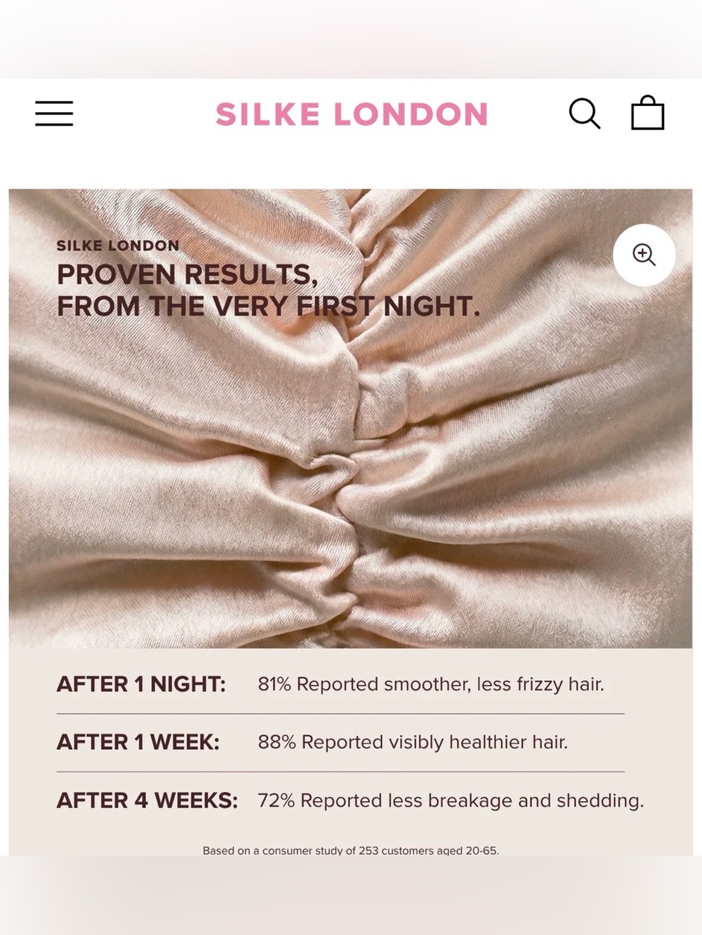 Silke London 100% Silk Hair Wrap - Picture 4 of 9